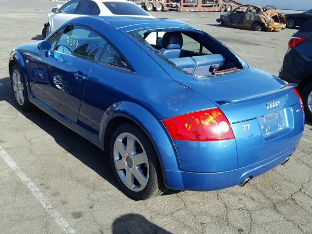 TRUWT28N421007470 - 2002 AUDI TT QUATTRO BLUE photo 3