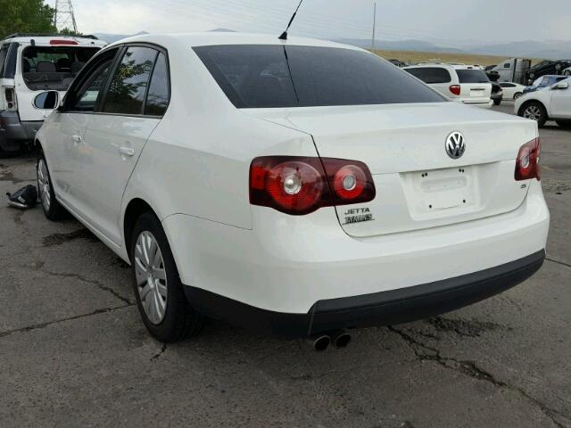 3VWJZ7AJ5AM003238 - 2010 VOLKSWAGEN JETTA S WHITE photo 3