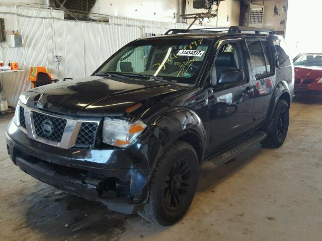 5N1AR18W87C633956 - 2007 NISSAN PATHFINDER BLACK photo 2