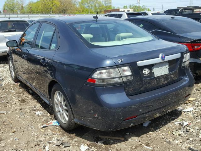 YS3FB49Y081108704 - 2008 SAAB 9-3 2.0T BLUE photo 3