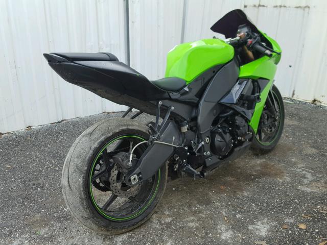 JKAZXCE198A012959 - 2008 KAWASAKI ZX1000 E GREEN photo 4