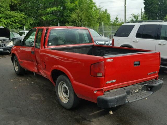 1GCCS19H138231355 - 2003 CHEVROLET S TRUCK S1 RED photo 3