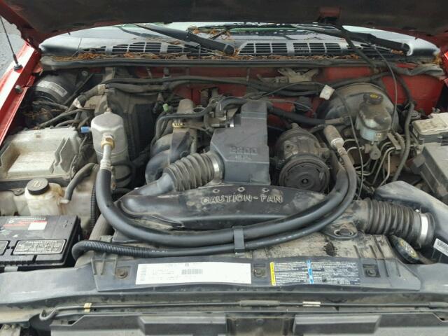1GCCS19H138231355 - 2003 CHEVROLET S TRUCK S1 RED photo 7