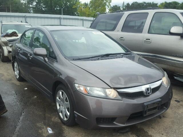 19XFA1F54BE000593 - 2011 HONDA CIVIC LX GRAY photo 1