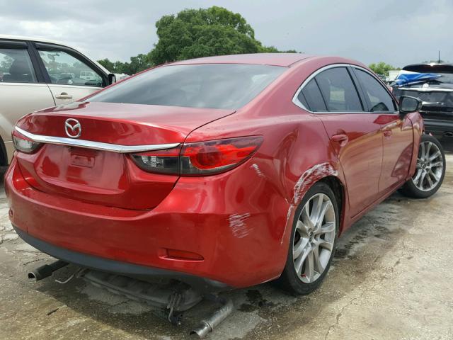 JM1GJ1V61E1158122 - 2014 MAZDA 6 TOURING BURGUNDY photo 4