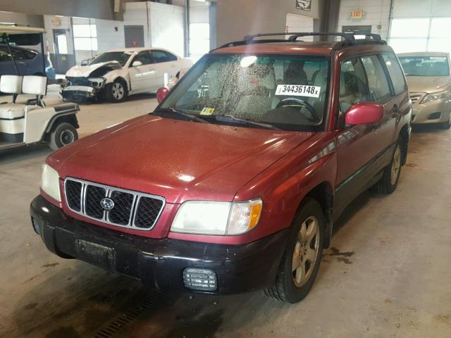 JF1SF65692H749476 - 2002 SUBARU FORESTER S წითელი ფოტო 2