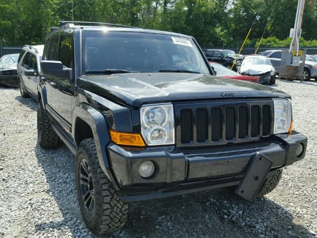 1J8HG48N76C246520 - 2006 JEEP COMMANDER BLACK photo 1