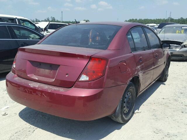 1G8AJ55FX7Z110484 - 2007 SATURN ION LEVEL ბურგუნდია ფოტო 4