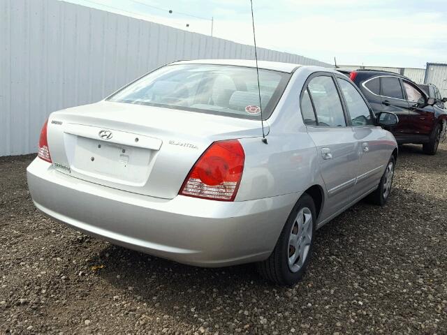 KMHDN46D85U036969 - 2005 HYUNDAI ELANTRA GL SILVER photo 4