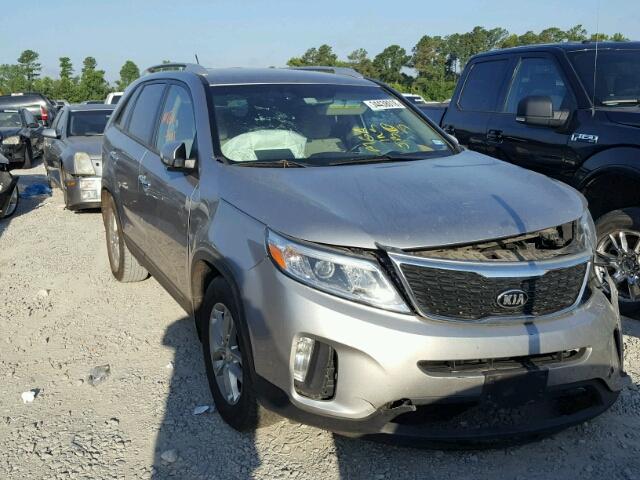 5XYKT4A62EG549727 - 2014 KIA SORENTO LX GRAY photo 1