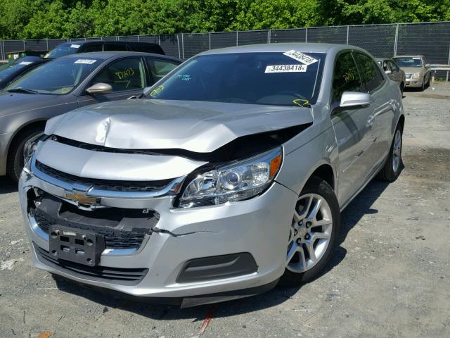 1G11C5SL3EF176439 - 2014 CHEVROLET MALIBU 1LT ვერცხლისფერი ფოტო 2