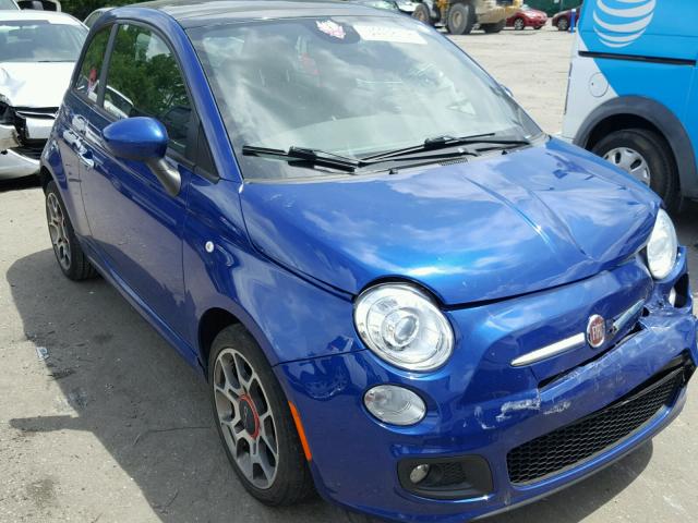 3C3CFFBR7DT672399 - 2013 FIAT 500 SPORT BLUE photo 1