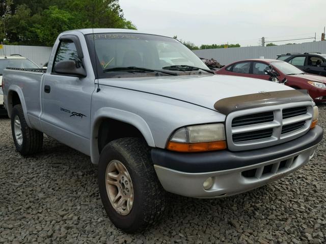 1B7GG26XX1S132084 - 2001 DODGE DAKOTA SILVER photo 1