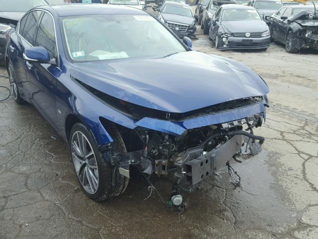 JN1EV7AR9HM832134 - 2017 INFINITI Q50 PREMIU BLUE photo 1