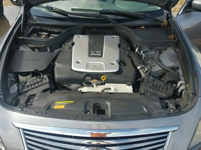 JN1CV6AP4CM626163 - 2012 INFINITI G37 GRAY photo 7