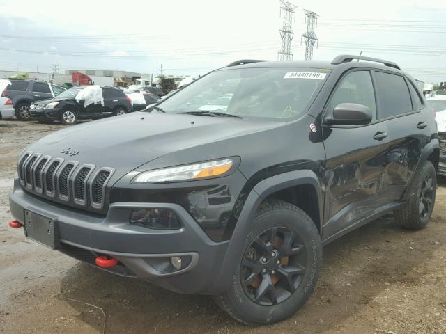 1C4PJMBB8FW642151 - 2015 JEEP CHEROKEE T BLACK photo 2