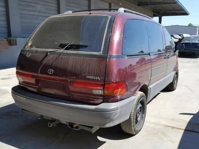 JT3AC22S3R1027761 - 1994 TOYOTA PREVIA LE RED photo 4