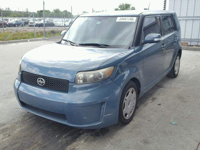 JTLKE50E981000673 - 2008 TOYOTA SCION XB ლურჯი ფოტო 2