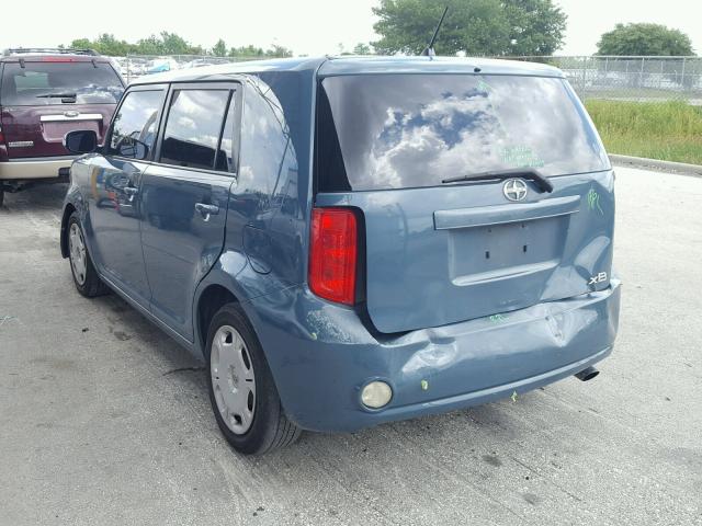 JTLKE50E981000673 - 2008 TOYOTA SCION XB ლურჯი ფოტო 3