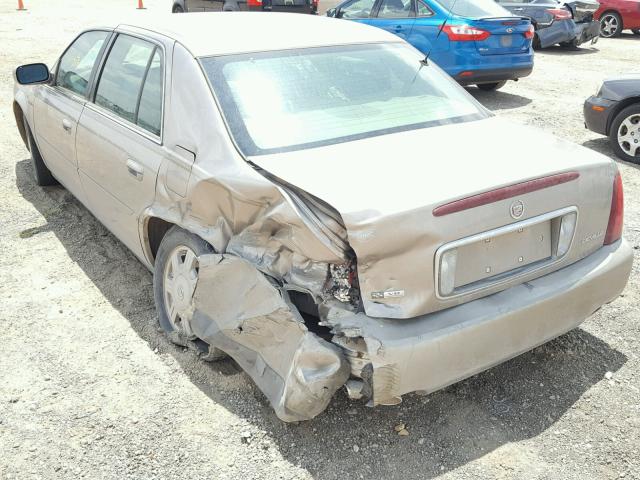 1G6KD54Y94U146022 - 2004 CADILLAC DEVILLE TAN photo 3