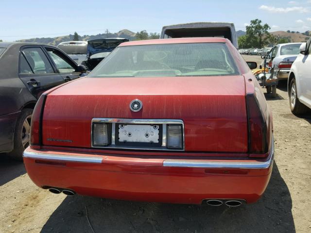 1G6EL12YXTU616441 - 1996 CADILLAC ELDORADO RED photo 9