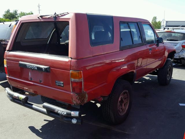 JT4RN62D9G0079982 - 1986 TOYOTA 4RUNNER RN RED photo 4