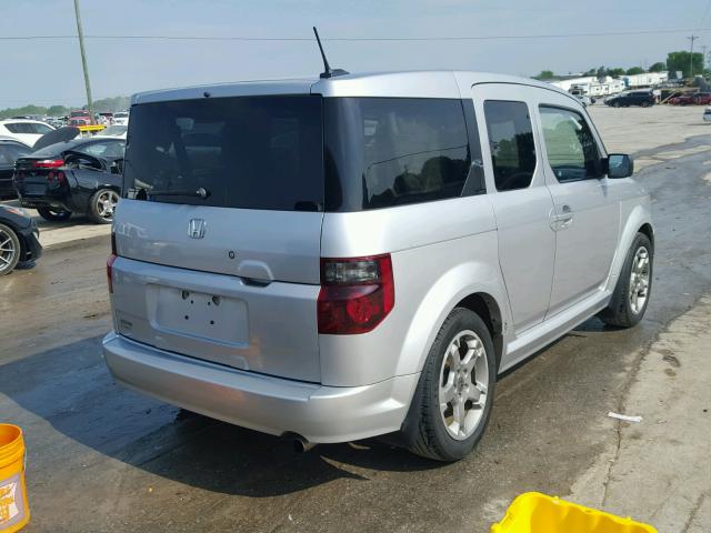 5J6YH18917L004839 - 2007 HONDA ELEMENT SC SILVER photo 4