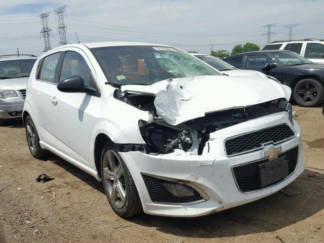 1G1JG6SB7D4136733 - 2013 CHEVROLET SONIC RS WHITE photo 1