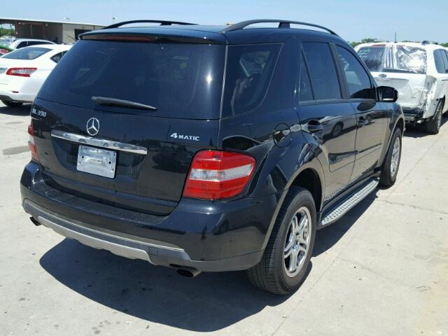 4JGBB86E66A137172 - 2006 MERCEDES-BENZ ML 350 BLACK photo 4