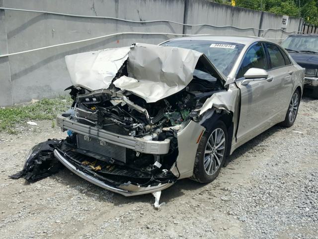 3LN6L5A91HR644643 - 2017 LINCOLN MKZ PREMIE GOLD photo 2