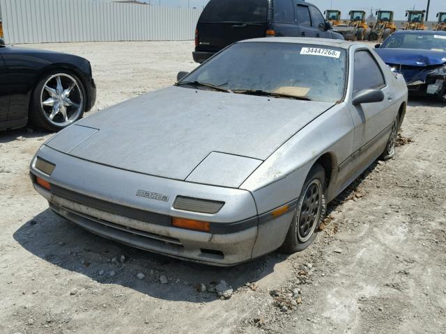 JM1FC3314G0145429 - 1986 MAZDA RX7 SILVER photo 2