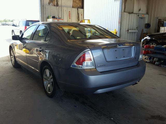3FAFP08Z26R162266 - 2006 FORD FUSION SEL GRAY photo 3