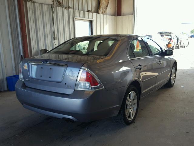 3FAFP08Z26R162266 - 2006 FORD FUSION SEL GRAY photo 4