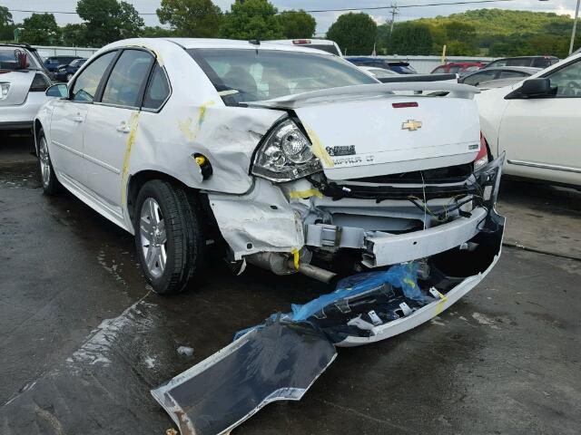 2G1WB5E32C1321799 - 2012 CHEVROLET IMPALA LT WHITE photo 3