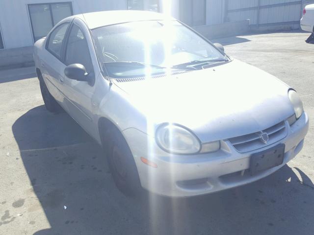 1B3ES26C72D507195 - 2002 DODGE NEON SILVER photo 1