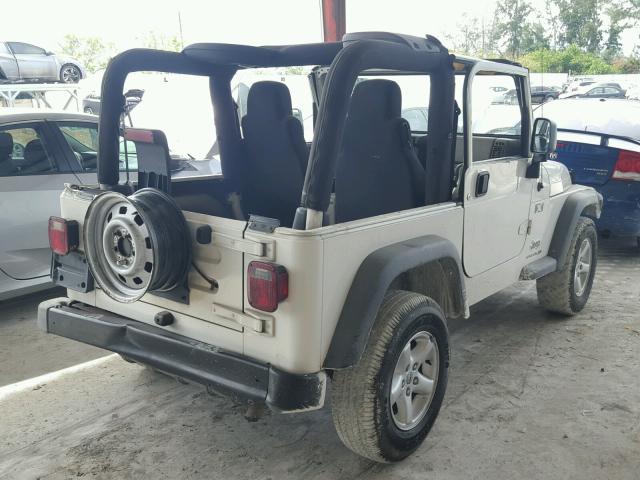 1J4FA39S83P347921 - 2003 JEEP WRANGLER C WHITE photo 4