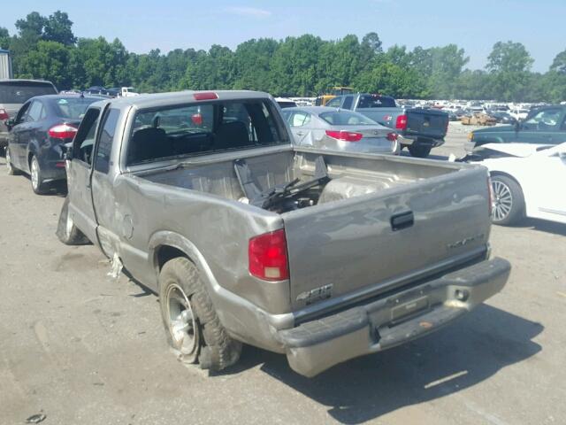 1GCCS19X638267002 - 2003 CHEVROLET S TRUCK S1 GRAY photo 3