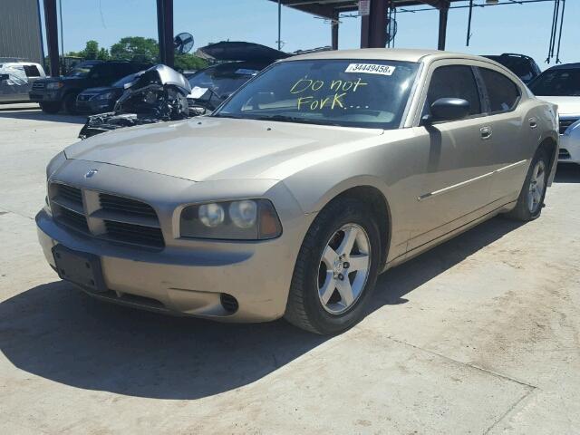 2B3KA43D09H534086 - 2009 DODGE CHARGER GOLD photo 2