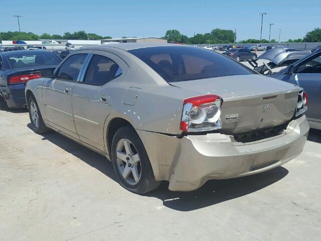 2B3KA43D09H534086 - 2009 DODGE CHARGER GOLD photo 3