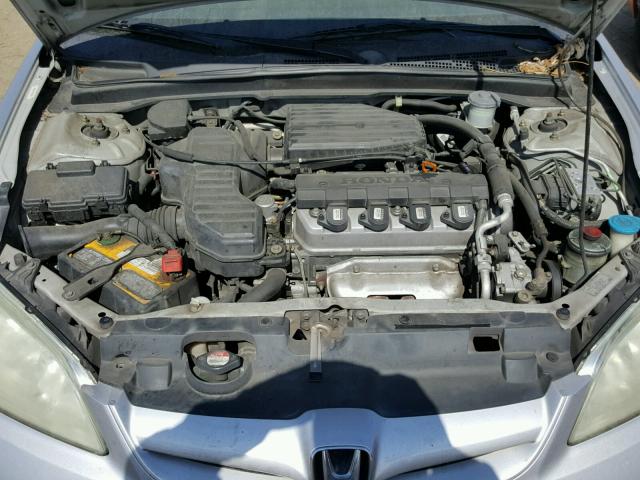 1HGEN26544L000739 - 2004 HONDA CIVIC GX SILVER photo 7