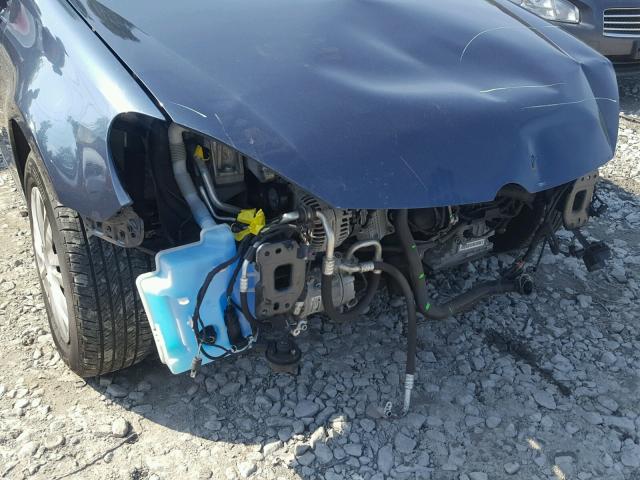 WVWDB7AJ6CW223933 - 2012 VOLKSWAGEN GOLF BLUE photo 9