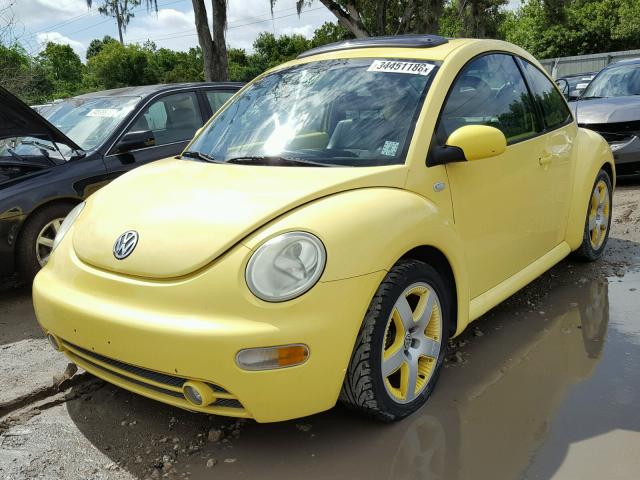 3VWED21C01M481622 - 2001 VOLKSWAGEN NEW BEETLE Sarı foto 2