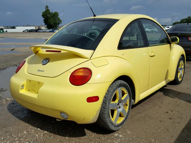 3VWED21C01M481622 - 2001 VOLKSWAGEN NEW BEETLE Sarı foto 4