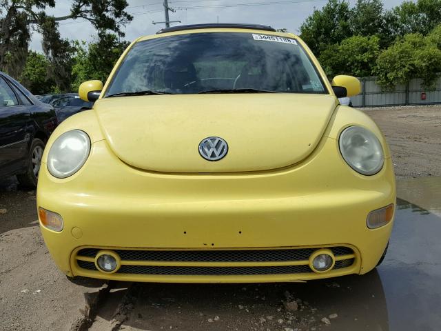 3VWED21C01M481622 - 2001 VOLKSWAGEN NEW BEETLE Sarı foto 9