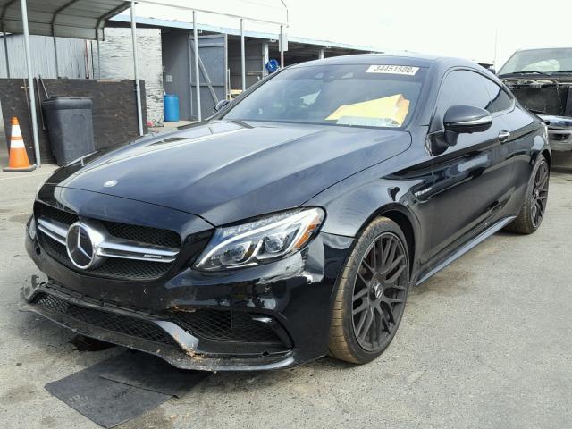 WDDWJ8HB3HF491884 - 2017 MERCEDES-BENZ C 63 AMG-S BLACK photo 2