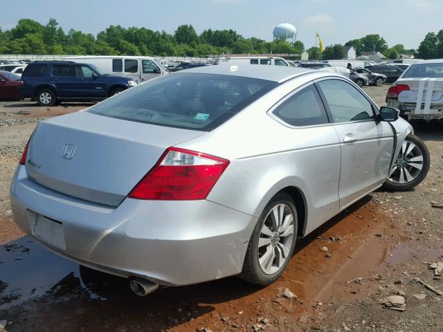 1HGCS12869A017989 - 2009 HONDA ACCORD EXL SILVER photo 4