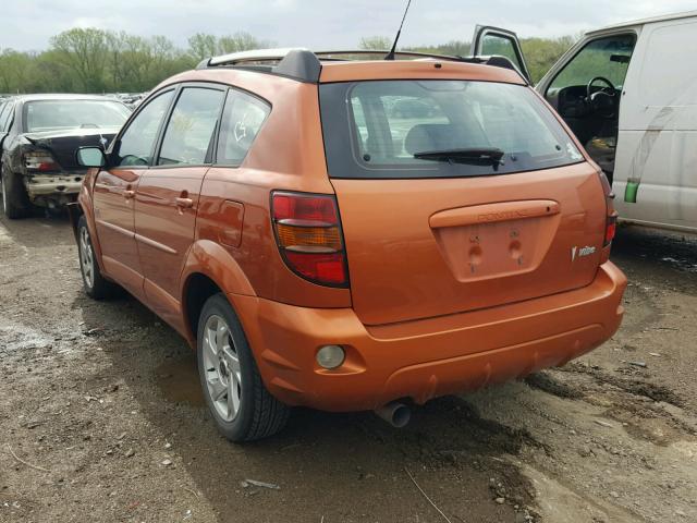 5Y2SL62804Z462100 - 2004 PONTIAC VIBE ORANGE photo 3