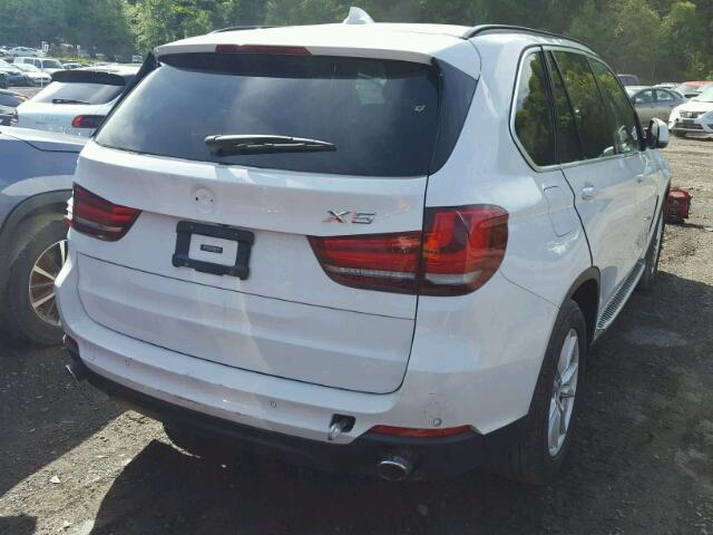 5UXKR0C54F0P08832 - 2015 BMW X5 XDRIVE3 WHITE photo 4