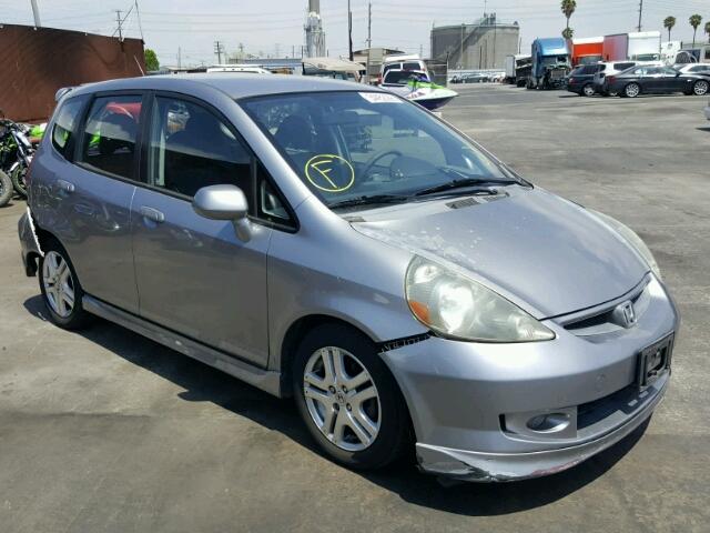 JHMGD38617S031431 - 2007 HONDA FIT S SILVER photo 1