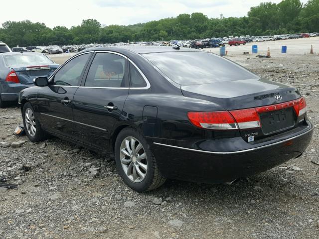 KMHFC46FX8A264350 - 2008 HYUNDAI AZERA SE BLACK photo 3